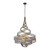 Varaluz - 240P06MBFG - Six Light Pendant - Flow - Matte Black/French Gold