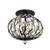 Bask Three Light Semi-Flush Mount (271S03MBFG)