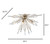 Orbital Four Light Wall/Ceiling Light (311S04GD)