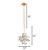 Cubic One Light Pendant (329P01CG)