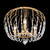 Voliere Three Light Semi-Flush Mount (343S03HG)