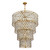 Varaluz - 345C21FGMB - 21 Light Chandelier - Windsor - French Gold/Matte Black