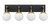 Varaluz - 352B04BLSB - Four Light Bath - Allie - Black/Satin Brass