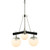 Allie Three Light Chandelier (352C03BLPN)