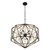 Varaluz - 353P10MBFG - Ten Light Pendant - Marcia - Matte Black/French Gold