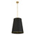 Varaluz - 364F09MBFG - Nine Light Foyer Pendant - Coco - Matte Black/French Gold