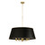 Varaluz - 364P08MBFG - Eight Light Pendant - Coco - Matte Black/French Gold