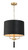 Varaluz - 368P03GOB - Three Light Pendant - Secret Agent - Painted Gold/Black Leather