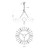 Cosmos Six Light Chandelier (370C06HG)