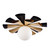 Varaluz - 372S01LMBFG - One Light Convertible Flush Mount/Wall Sconce - Daphne - Matte Black/French Gold
