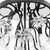 Wildflower Four Light Semi-Flush Mount (378S04MB)