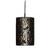 Varaluz - 380F06MBFG - Six Light Foyer Pendant - Estela - Matte Black/French Gold
