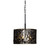 Varaluz - 380P03MBFG - Three Light Pendant - Estela - Matte Black/French Gold