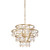 Varaluz - 386C04FG - Four Light Chandelier - Fleur - French Gold