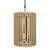 Varaluz - 387F06MBH - Six Light Foyer Pendant - Suratto - Matte Black/Honey Blonde