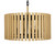 Varaluz - 387P06MBH - Six Light Pendant - Suratto - Matte Black/Honey Blonde