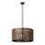 Suratto Six Light Pendant (387P06MBW)