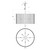 Suratto Eight Light Pendant (387P08MBW)