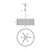 Jacob's Ladder Six Light Pendant (391P06FG)