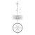Park Row Six Light Pendant (393P06MBFG)