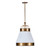 Varaluz - 549P01MWHTBRZ - One Light Pendant - Savarin - Heritage White/Heritage Bronze