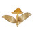 Varaluz - 901S03GO - Three Light Semi-Flush Mount - Banana Leaf - Gold/Dark Edging