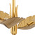 Banana Leaf Three Light Semi-Flush Mount (901S03GO)