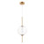ET2 - E11040-24GLD - LED Pendant - Axle - Gold