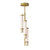 ET2 - E11053-01TVGLD - LED Pendant - Travertine - Travertine / Gold