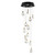 ET2 - E11078-122BKPG - LED Pendant - Pebble - Black / Polished Gold