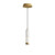 ET2 - E11202-WAGLD - LED Pendant - Aragon - White Alabaster / Gold
