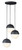 ET2 - E20364-92BK - LED Pendant - Half Moon - Black