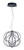 ET2 - E21174-BK - LED Pendant - Aura - Black