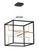ET2 - E21224-BKGLD - LED Pendant - Chamber - Black / Gold
