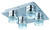 ET2 - E22772-91PC - LED Flush Mount - Fizz IV - Polished Chrome