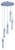 ET2 - E22775-91PC - LED Pendant - Fizz IV - Polished Chrome