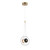 ET2 - E24031-24BKNAB - LED Pendant - Amulet - Black / Natural Aged Brass