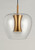 Newton LED Pendant (E24162-18BKGLD)