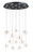 ET2 - E24167-18BKGLD - LED Pendant - Newton - Black / Gold