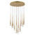 ET2 - E24229-122GLD - LED Pendant - Pierce - Gold