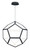 ET2 - E25104-BK - LED Pendant - Penta - Black