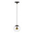 ET2 - E25153-BKNAB - LED Pendant - Nucleus - Black / Natural Aged Brass