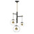 ET2 - E25156-BKNAB - LED Pendant - Nucleus - Black / Natural Aged Brass