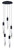 ET2 - E31244-20BK - LED Pendant - Quartz - Black
