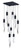 ET2 - E31246-20BK - LED Pendant - Quartz - Black