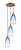 Innovations - 113B-3P-AC-G480-6SB - Three Light Pendant - Ballston - Antique Copper