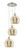 Innovations - 113B-3P-PN-G128-10 - Three Light Pendant - Ballston - Polished Nickel