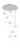 Innovations - 119-451-1P-PN-G451-4GWH - Nine Light Pendant - Downtown Urban - Brushed Polished Nickel