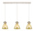 Innovations - 123-410-1PS-PN-G411-8ME - Three Light Linear Pendant - Downtown Urban - Polished Nickel