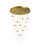 Innovations - 126-451-1P-BB-G451-4GWH - 12 Light Pendant - Downtown Urban - Brushed Brushed Brass